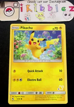 Pikachu 19/68 NM PIKACHU STAMPED Pokemon Deck Promo #2. Free Tracked Shipping! - Image 1