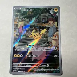 Pokemon Pikachu 173/165 Scarlet & Violet 151 Illustration Rare Full Art - Image 1