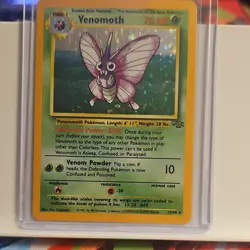 Pokemon Venomoth 13/64 Jungle Unlimited Holo Rare 1999 70 HP Stage 1 English - Image 1
