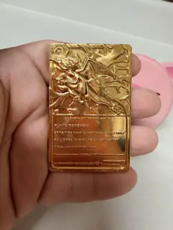 Vintage Pokemon 23K Gold Plated Card Only Charizard 1999 BK Burger King - Image 2