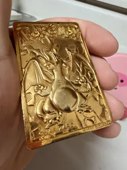 Vintage Pokemon 23K Gold Plated Card Only Charizard 1999 BK Burger King - Image 3