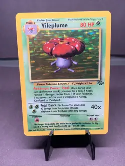 Pokemon TCG Vileplume Jungle 15/64 Holo Unlimited Rare VTG WOTC 1999 LP - Image 1