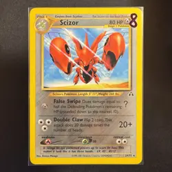 Scizor - 29/75 - Neo Discovery - Pokemon - Rare - Played - Image 3