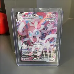 Pokemon Sylveon VMAX Ultra Rare Rapid Strike Holo 075/203 Evolving Skies - Image 1