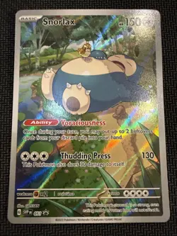Pokemon Snorlax 051 from ETB 151 S&V/Sw&Sh NM Condition Promo Black Star ENG NM - Image 1