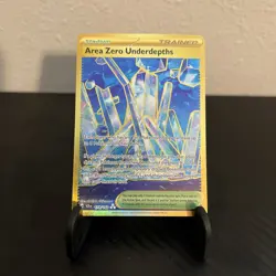 Area Zero Underdepths 174/142 Hyper Rare Gold Pokemon Stellar Crown NM - Image 1