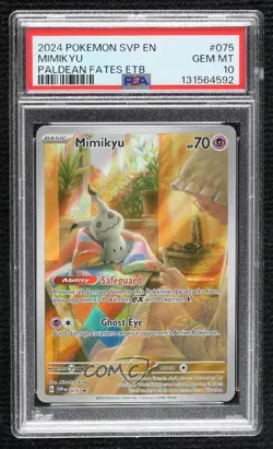 Mimikyu Pokemon Scarlet & Violet Black Star Promo PSA 10 GEM MT - Image 1