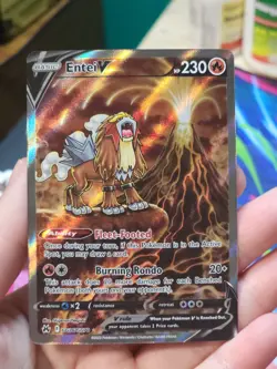 Pokemon TCG Entei V Crown Zenith: Galarian Gallery GG36/GG70 Holo Ultra Rare - Image 1