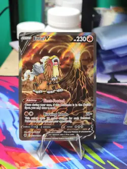 Pokemon TCG Entei V Crown Zenith: Galarian Gallery GG36/GG70 Holo Ultra Rare - Image 3