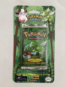 Pokemon TCG Jungle Blister Pack Booster Scyther Art Factory Sealed English - Image 1