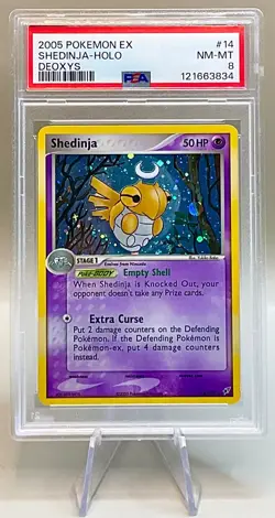 Pokemon Shedinja #14/107 Holo - 2005 EX Deoxys Set - PSA 8 (NM-MT)! - Image 1