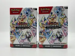 Lot of 2 Pokemon TCG Prismatic Evolutions Booster Bundles - NEW, Factory Sealed - Image 1