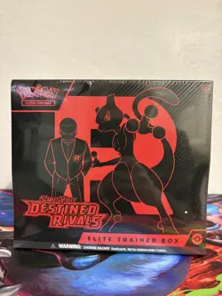 Pokemon TCG Destined Rivals ETB Elite Trainer Box Sealed with small tear. - Image 1