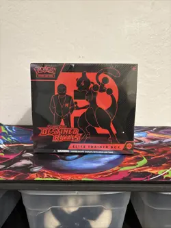 Pokemon TCG Destined Rivals ETB Elite Trainer Box Sealed with small tear. - Image 2