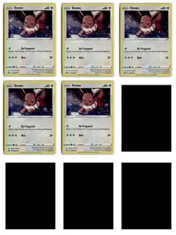 (5) Pokemon Card Eevee SWSH127 Sword & Shield Promo Card lot - Must See! - Image 1