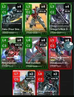 Gundam Card Game - Clan Deck - Ready To Play - Image 1