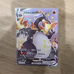Charizard VMAX SV107/SV122 Shining Fates Shiny Holo Rare Holo Pokemon Card - Image 1
