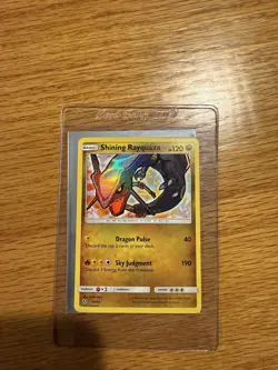Pokemon TCG Rayquaza Holo Rare Card Shining Legends 56/73 Mint Condition - Image 1