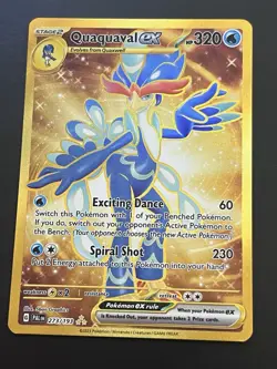 Quaquaval ex 273/193 Gold Hyper Rare Paldea Evolved Pokemon Card NM - Image 2