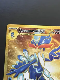 Quaquaval ex 273/193 Gold Hyper Rare Paldea Evolved Pokemon Card NM - Image 3