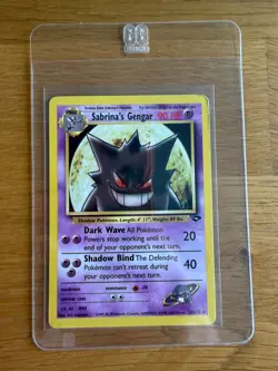 Pokemon TCG Sabrina's Gengar Card #29 [MP] Gym Challenge - Image 4