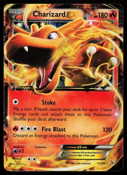 Charizard EX 11/106 Holo XY Flashfire Pokemon Card - Image 1