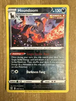 Houndoom - 096/163 - Reverse Holo Rare Battle Styles Set TCG - Pokemon Card - NM - Image 1