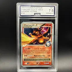 Pokemon TCG 2009 Charizard G LV.X Holo Card 143/147 Supreme Victors - Image 1
