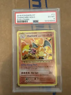 Pokemon 2016 Charizard 11/108 Evolutions Holo Rare PSA 6 Graded Card - Image 3