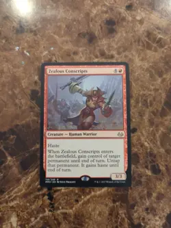 Zealous Conscripts Modern Masters 2017 Regular NM MTG - Image 1