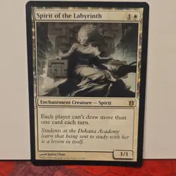 Magic: The Gathering Spirit of the Labyrinth Born of the Gods Rare Regular Whit… - Image 1