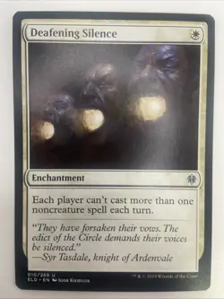 MTG Magic the Gathering Deafening Silence (10/533) Throne of Eldraine NM - Image 1