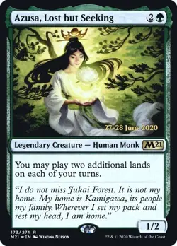 Azusa, Lost but Seeking FOIL Prerelease M21 Core Set 2021 NM - Image 1