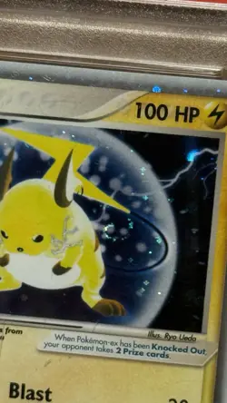 2003 Swirl Raichu EX 98/100 Pokemon Sandstorm Holo PSA 9 Mint - Image 2