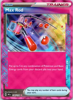 Max Rod 116/131 Prismatic Evolutions Pokemon Near Mint - Image 1