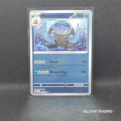 Rev Holo - Mamoswine 025/094 Pokemon Phantasmal Flames - Pokemon Mega Evolution - Image 1