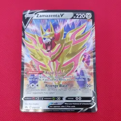 098/159 Zamazenta V Crown Zenith Ultra Rare Pokemon TCG Card Sword & Shield - Image 1