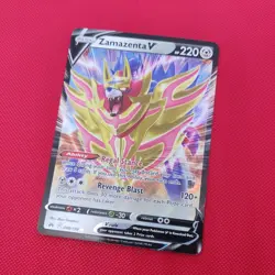 098/159 Zamazenta V Crown Zenith Ultra Rare Pokemon TCG Card Sword & Shield - Image 2