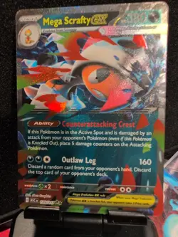 Tcg Pokemon Mega Scrafty ex 135/217 Me: Ascended Heroes Holo NM Pack Fresh - Image 2