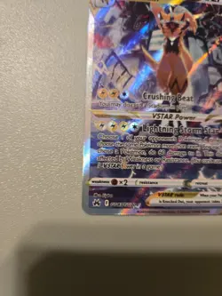 Pokemon TCG Zeraora VSTAR Holo Card Crown Zenith: Galarian Gallery GG43/GG70 - Image 3