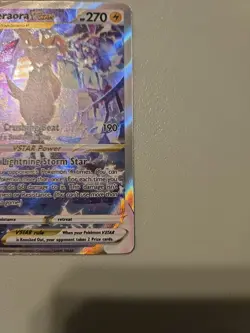 Pokemon TCG Zeraora VSTAR Holo Card Crown Zenith: Galarian Gallery GG43/GG70 - Image 4