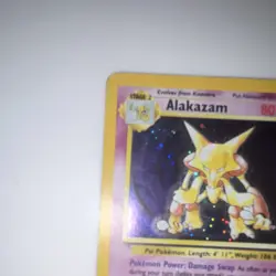 MP Pokemon Alakazam Base Set 2 001/130 Holo Rare - Image 3