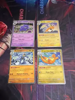 Pokemon Sam's Club 151 4 Mini Tin Promos Only NM Raichu Machamp Gengar Dragonite - Image 1