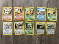 Pokemon TCG Vintage WOTC Neo Genesis All 1st Edition, Lot 10 LP No Duplicates - Image 1