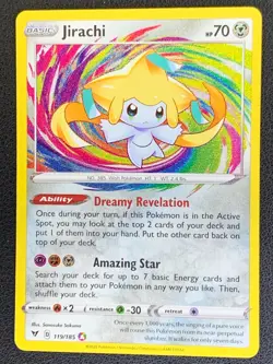 Jirachi 119/185 Amazing Rare Holo Vivid Voltage Pokemon [2] - Image 1