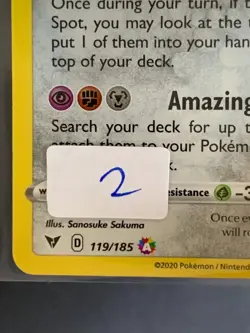 Jirachi 119/185 Amazing Rare Holo Vivid Voltage Pokemon [2] - Image 4