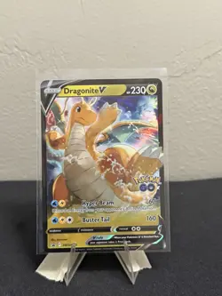 Pokemon TCG Dragonite V Pokemon Go SWSH235 Black Star Promo - Image 1