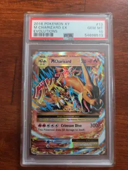 2016 POKEMON XY EVOLUTIONS #13 M CHARIZARD EX PSA 10 - Image 1