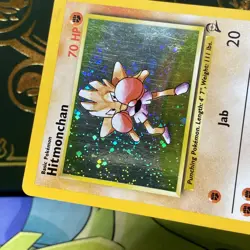 Pokemon 2000 Hitmonchan 8/130 Base Set 2 Holo LP - Image 4