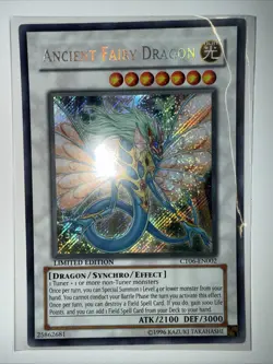 Yugioh Ancient Fairy Dragon CT06-EN002 Secret Rare Limited NM/M - Image 1